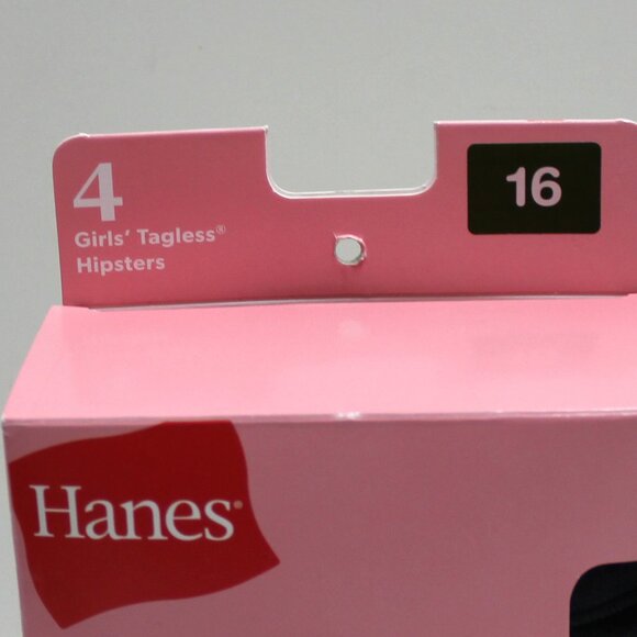 Hanes 4 Pair Girls Tagless Size 16 Hipster Moderate Absorbency Period Underwear - Picture 3 of 11